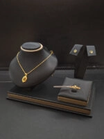 ⁦طقم فاخر ناعم عيار21.وزن.2.2جرام⁩ - الصورة ⁦4⁩