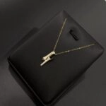⁦عقد مارلي ذهب عيار 18 الوزن من 0.9 إلى 1⁩ - الصورة ⁦2⁩