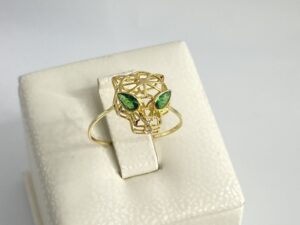 خاتم تايقر ذهب18k✨