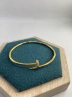 أسوارة مسمار ذهب21k✨مقاس[16]