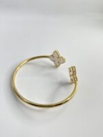 ⁦أسوارة أيطالي صدف أبيض ذهب18k✨مقاس16⁩ - الصورة ⁦2⁩