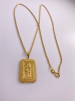 ⁦عقد السبيكة✨🥹مع سلسال المبروم ذهب21✨⁩ - الصورة ⁦2⁩