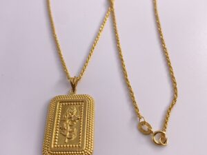 عقد السبيكة✨🥹مع سلسال المبروم ذهب21✨