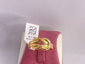 خاتم الصمت ذهب عيار21 وزن2.93g